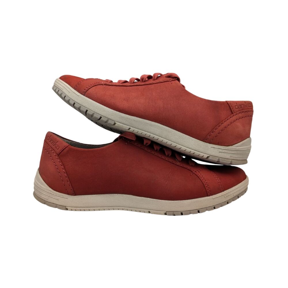 Dansko Leela Red Chili Waterproof Nubuck Sneakers Size Womens 8 / EU38 - Picture 4 of 8